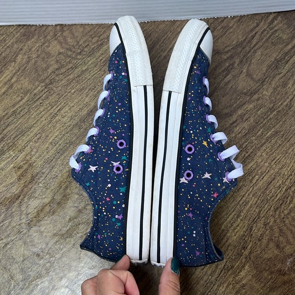 Converse All Star Blue Star Constellation Polka Dot Low Top Sneakers Size 6 - Picture 11 of 13